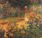 Claude Monet Garden Path at Giverny oil painting reproduction